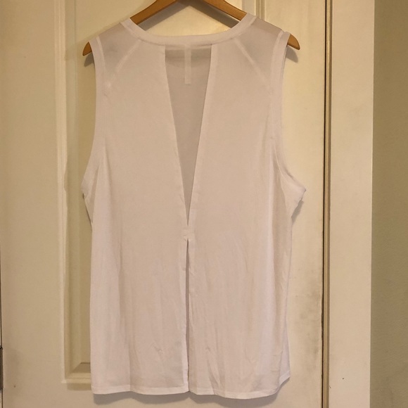 Fabletics Monet Back Tie Back Tank Top XXL White EUC - Picture 7 of 16